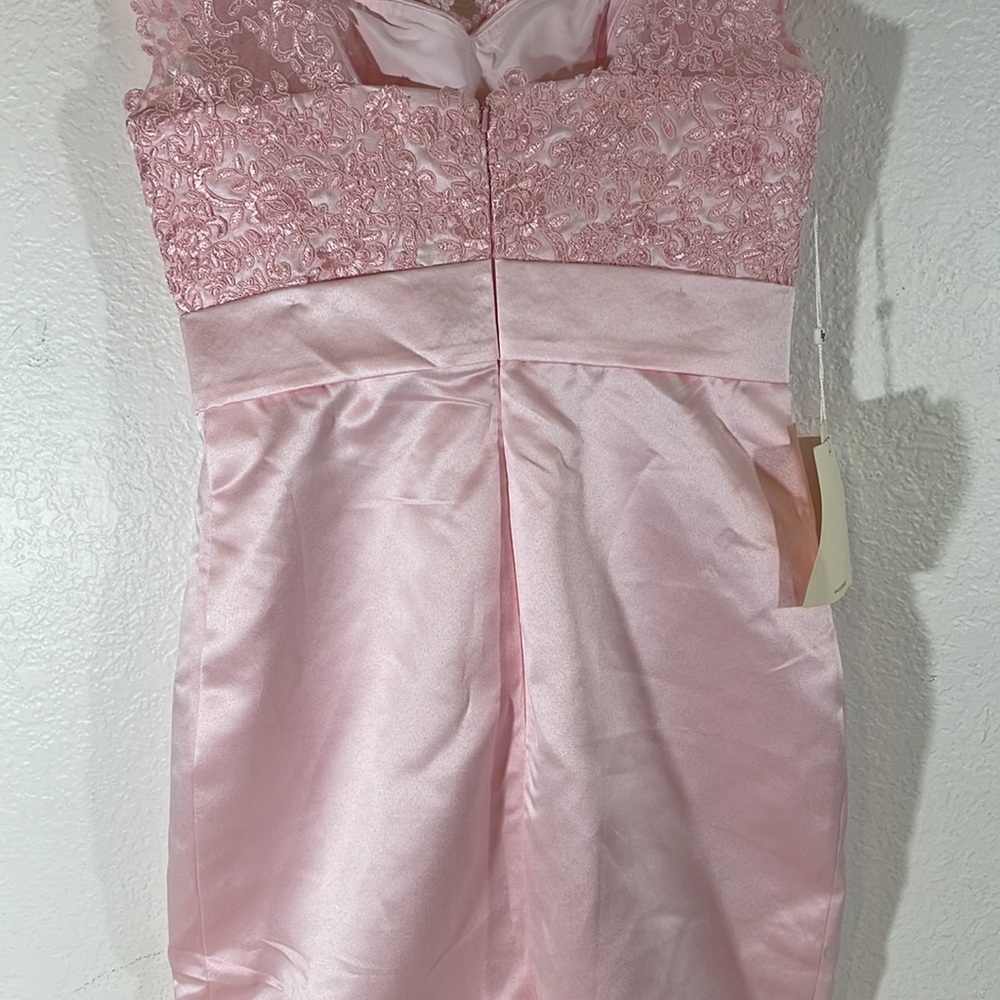 LANTING BRIDE Two Piece Sexy V-Neck Floral Embroidery Satin Knee Length New 10 - Picture 11 of 16